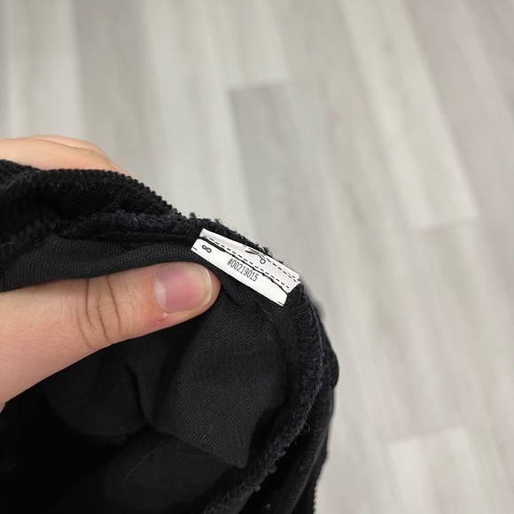 Forever21 Corduroy Black Button Front Mini Skirt Medium - Picture 5 of 5